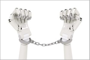 robothanden in handboeien