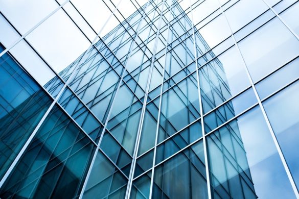 Transparent,Glass,Wall,Of,Office,Building