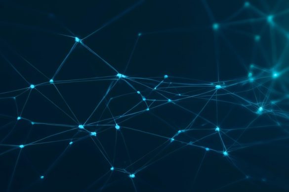 Abstract,Line,Technology,Network,On,Dark,Blue,Background