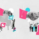 Contemporary,Art,Collage.,Employees,Working,Together,On,Business,Project,,Making
