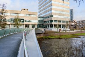 Eindhoven,,The,Netherlands,,27,February,2025:,Pedestrian,Bridge,Over,The